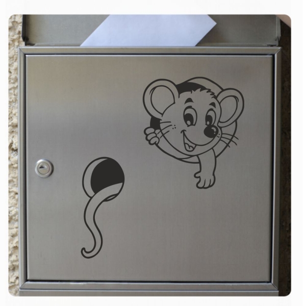 Briefkastenaufkleber Maus Briefkasten Aufkleber Sticker B014